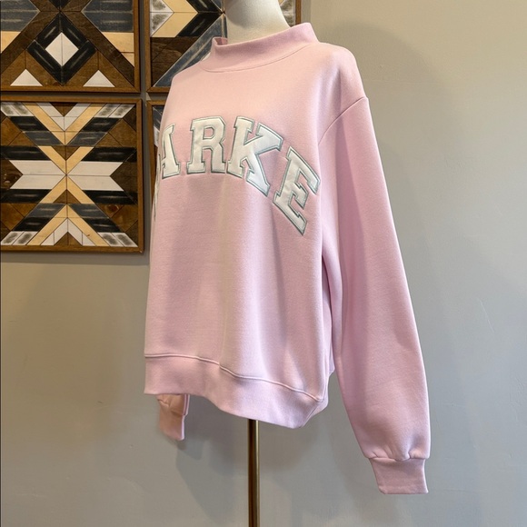 PARKE Fleece Varsity Mockneck in Sprinkle size S/M NEW - Picture 4 of 12